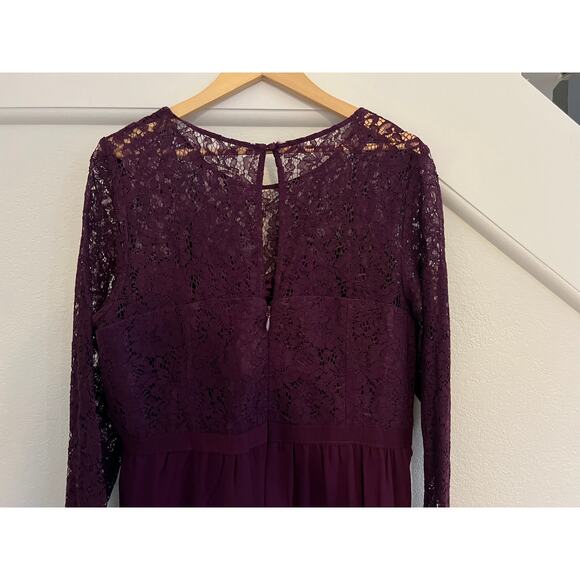 NWT City Chic Elegant Lace Midi Dress Womens Sz 18 Mulberry Whimsigoth Romantic - Picture 13 of 16